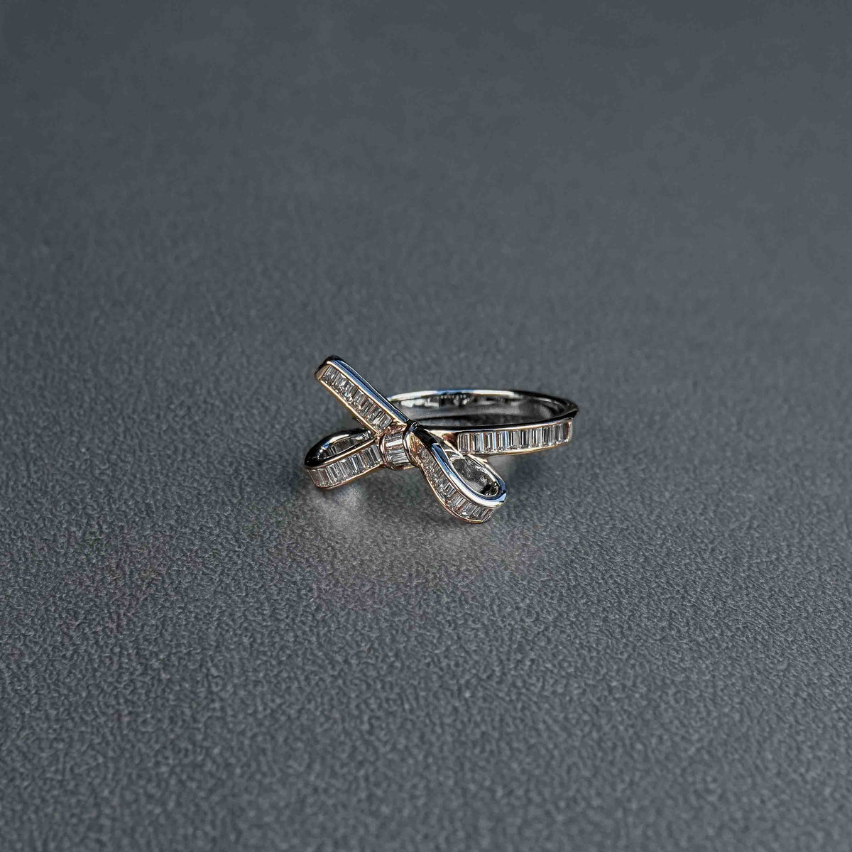the bow diamond ring
