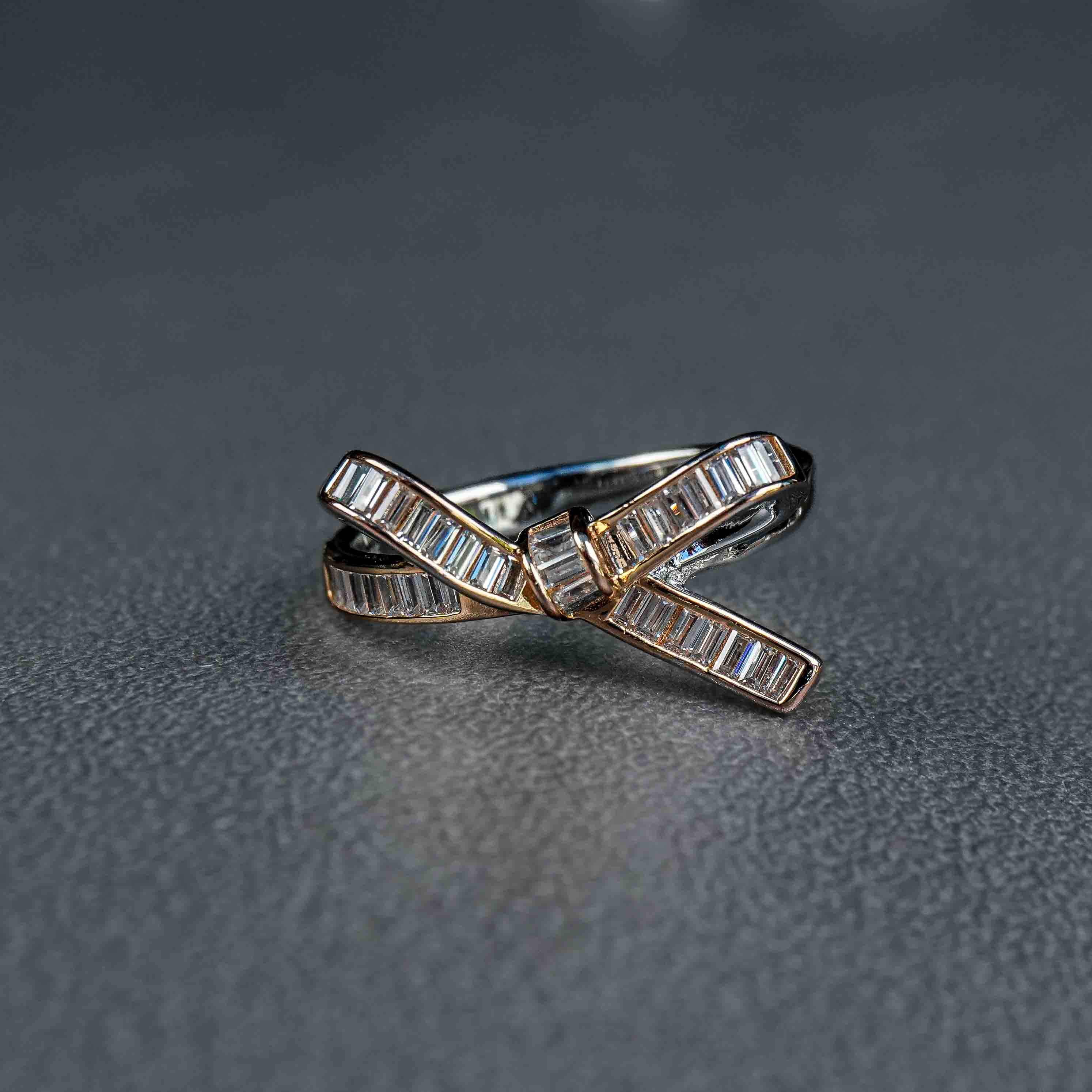 the bow diamond ring