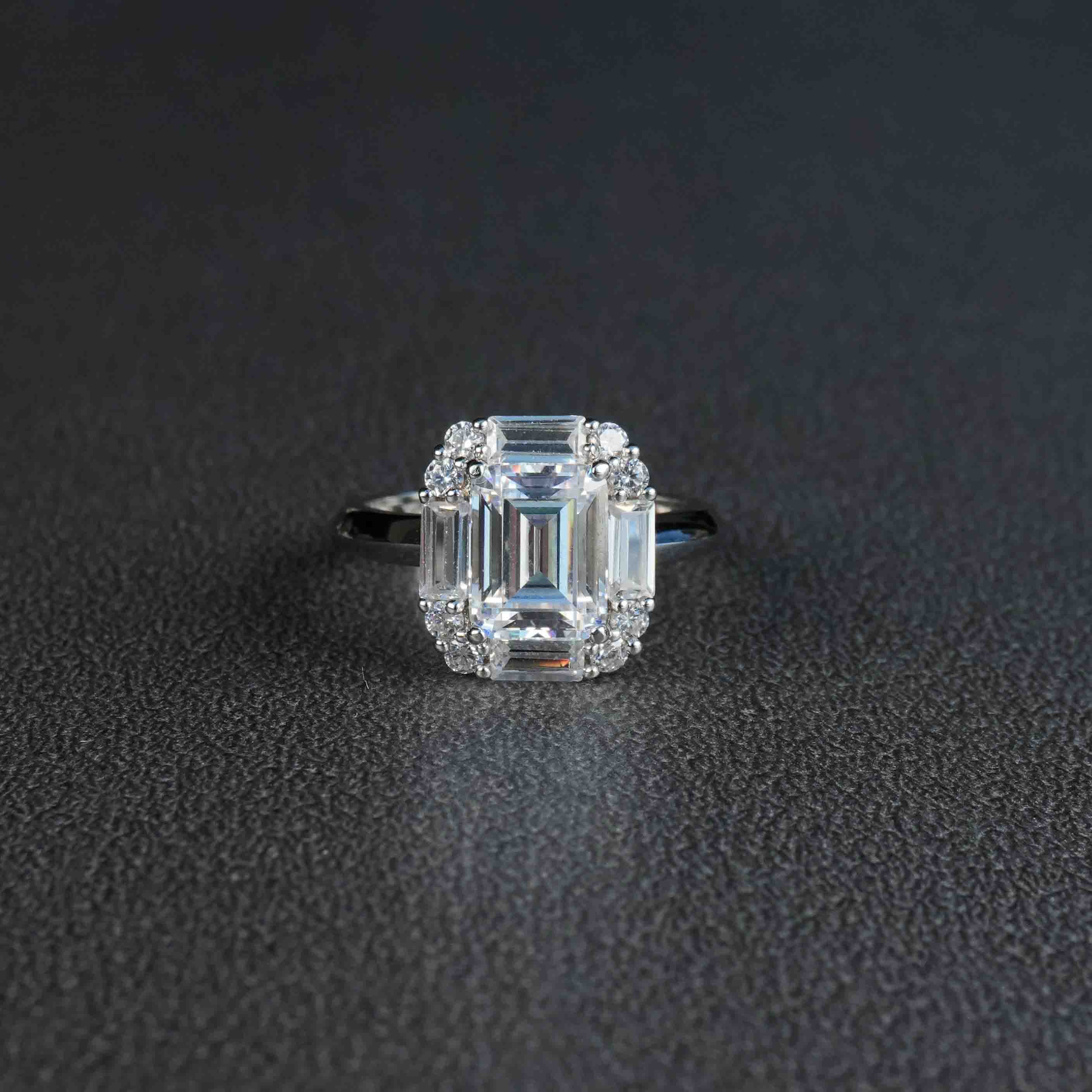 the layered diamond ring