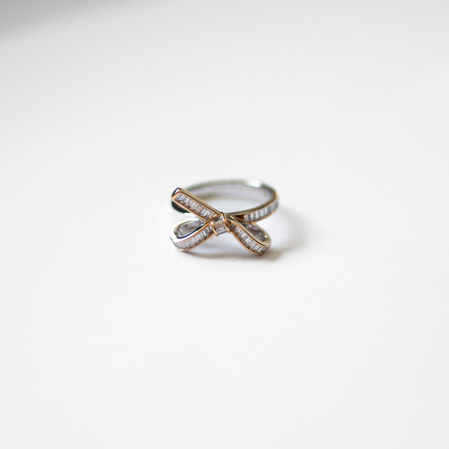 the bow diamond ring