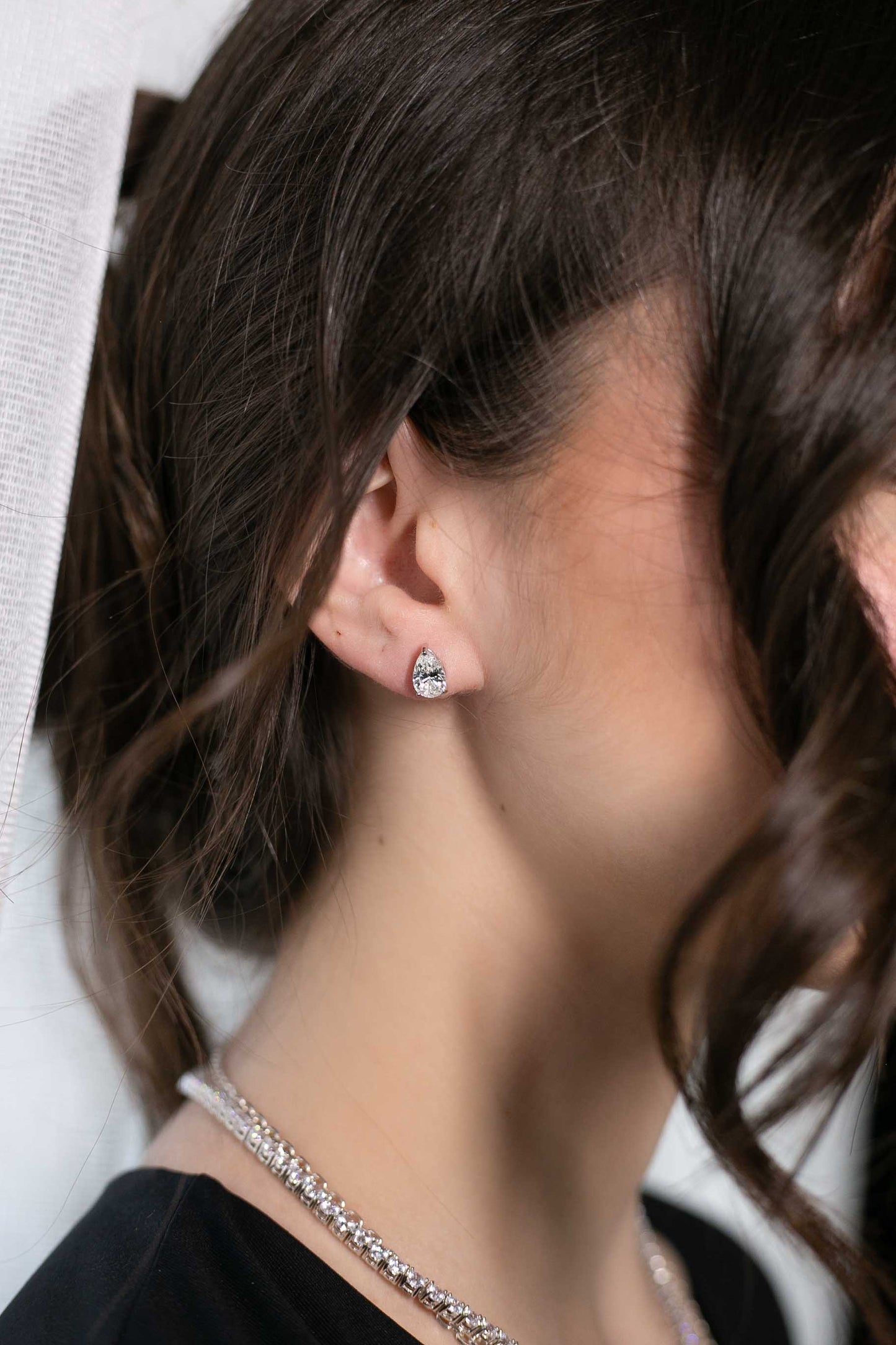 the 1ct drop dimond earring