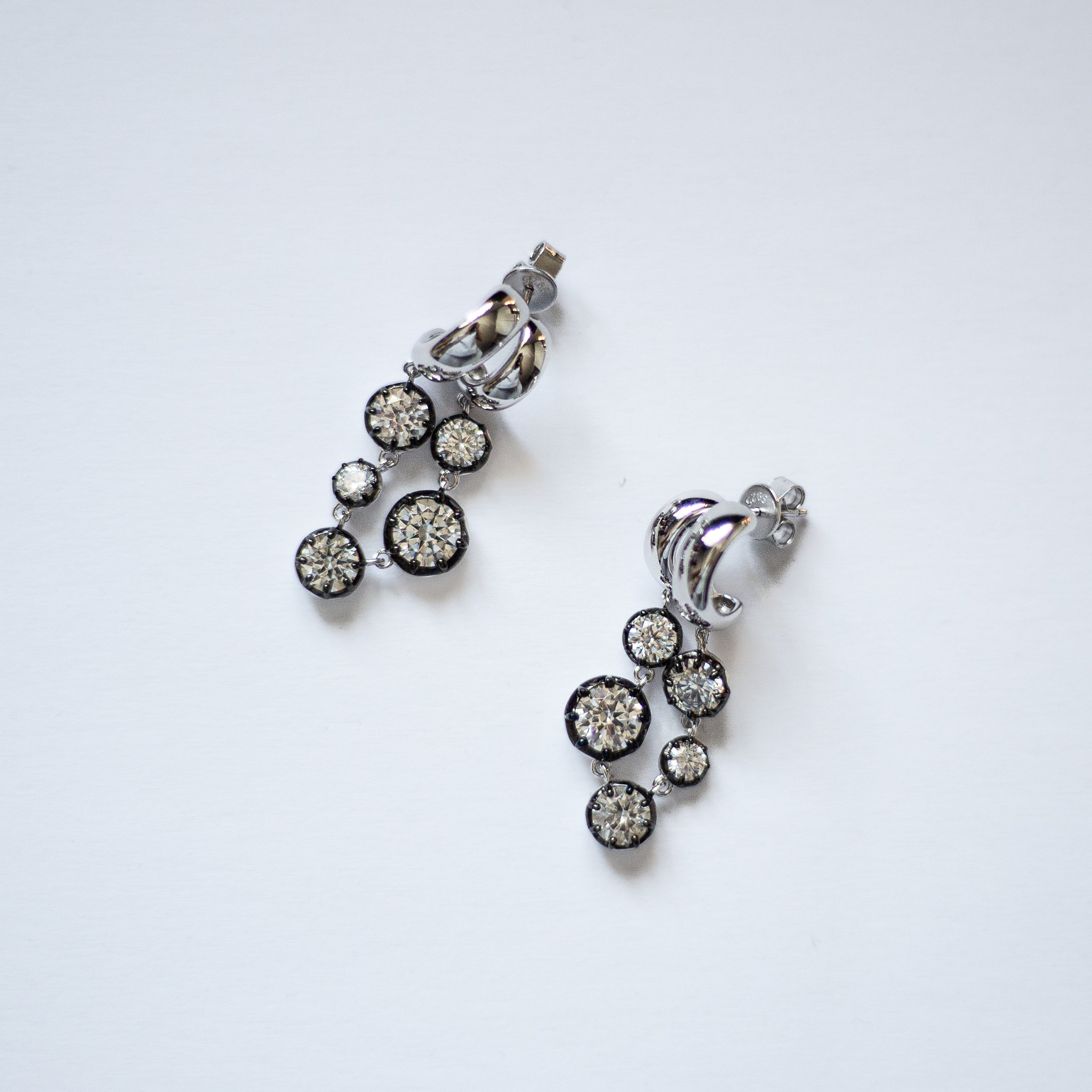 the grape diamond earring