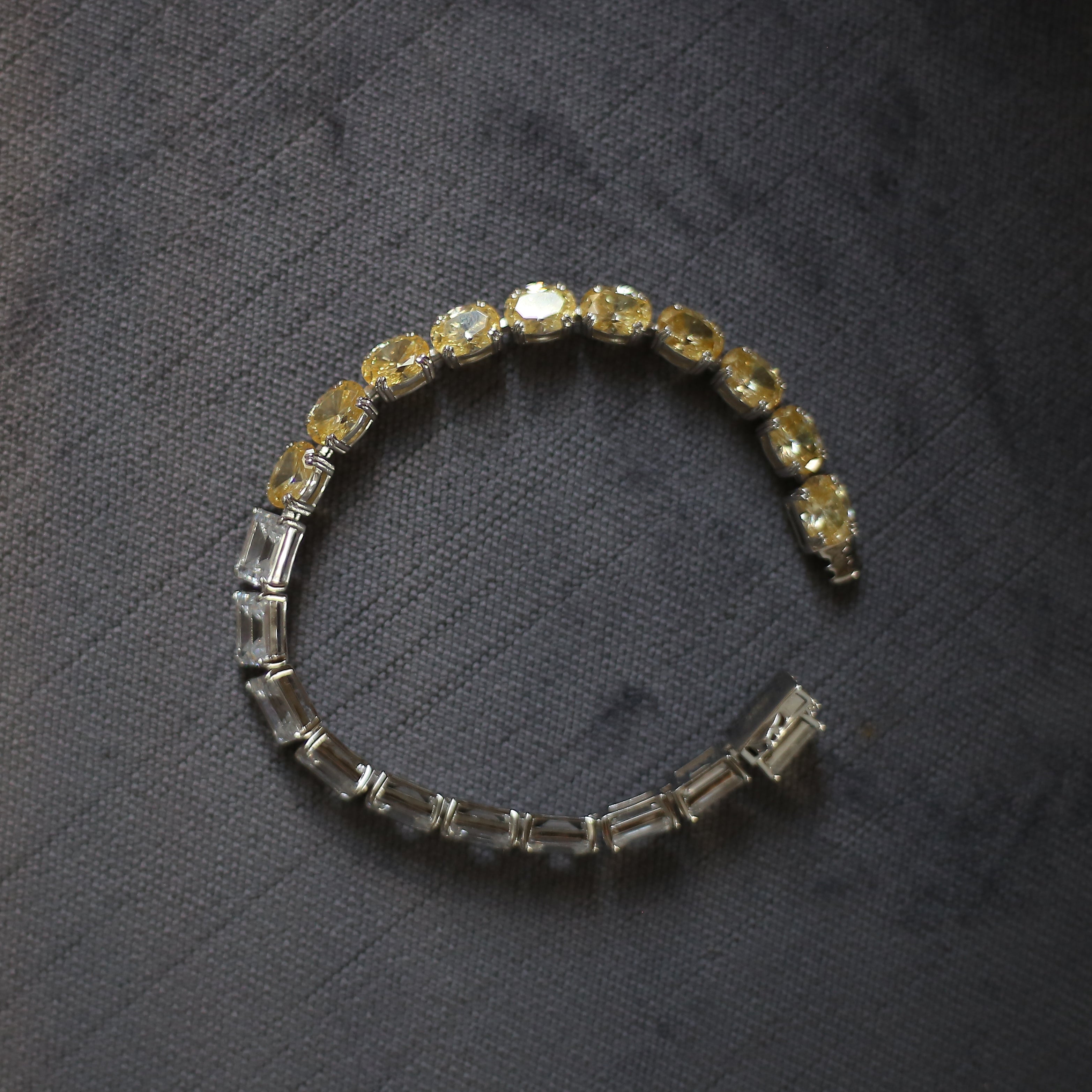 the two colored bracelet