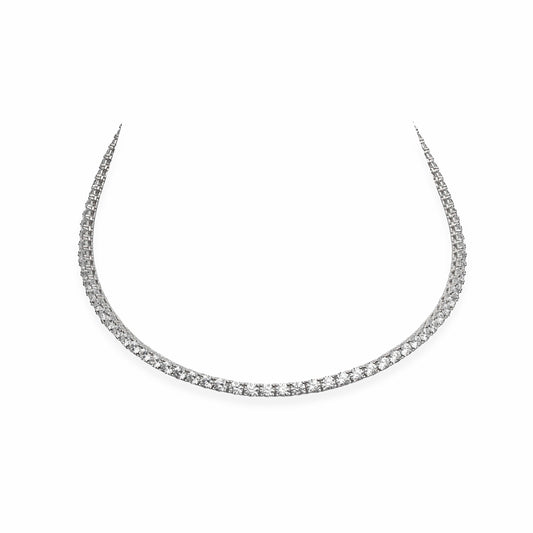 the 4mm tennis diamond necklace