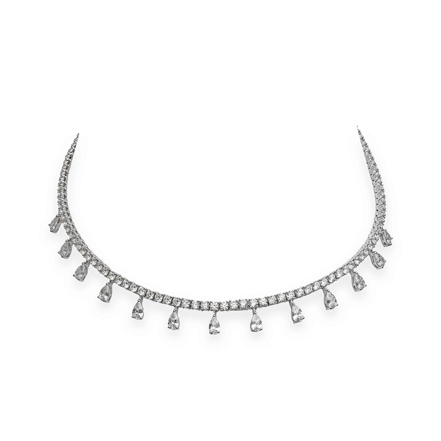 the drop diamond necklace